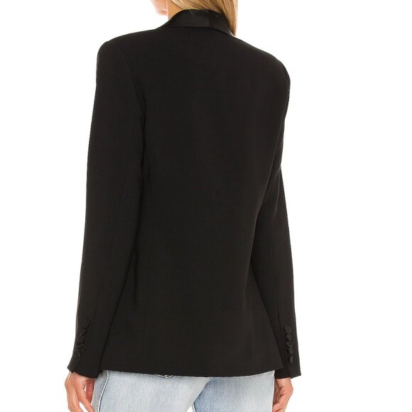 Amanda Uprichard Jane Blazer Jacket in Black - Small S Revolve - Picture 3 of 8